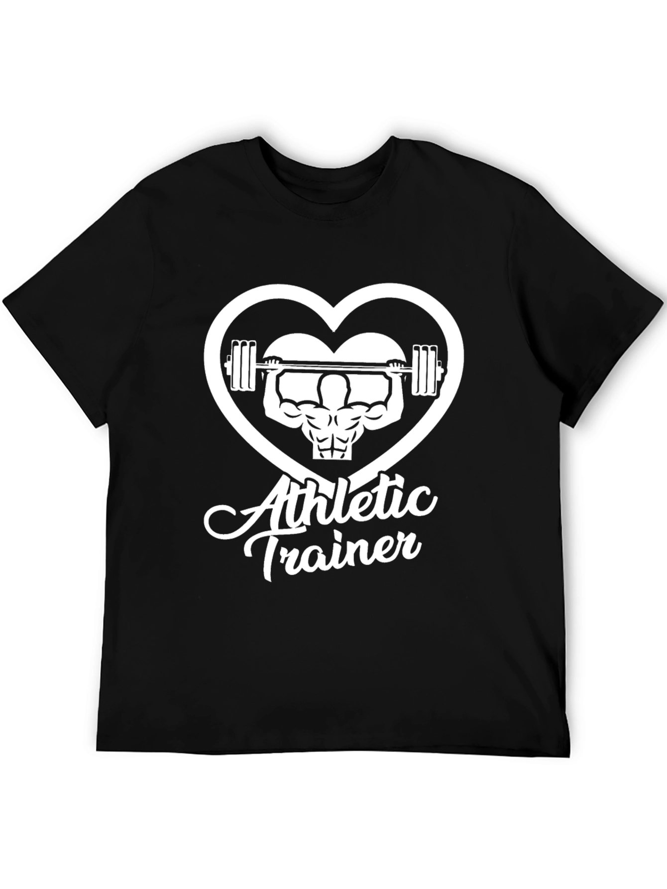 Athletic Trainer Gym T-Shirt - Black Cotton Tee