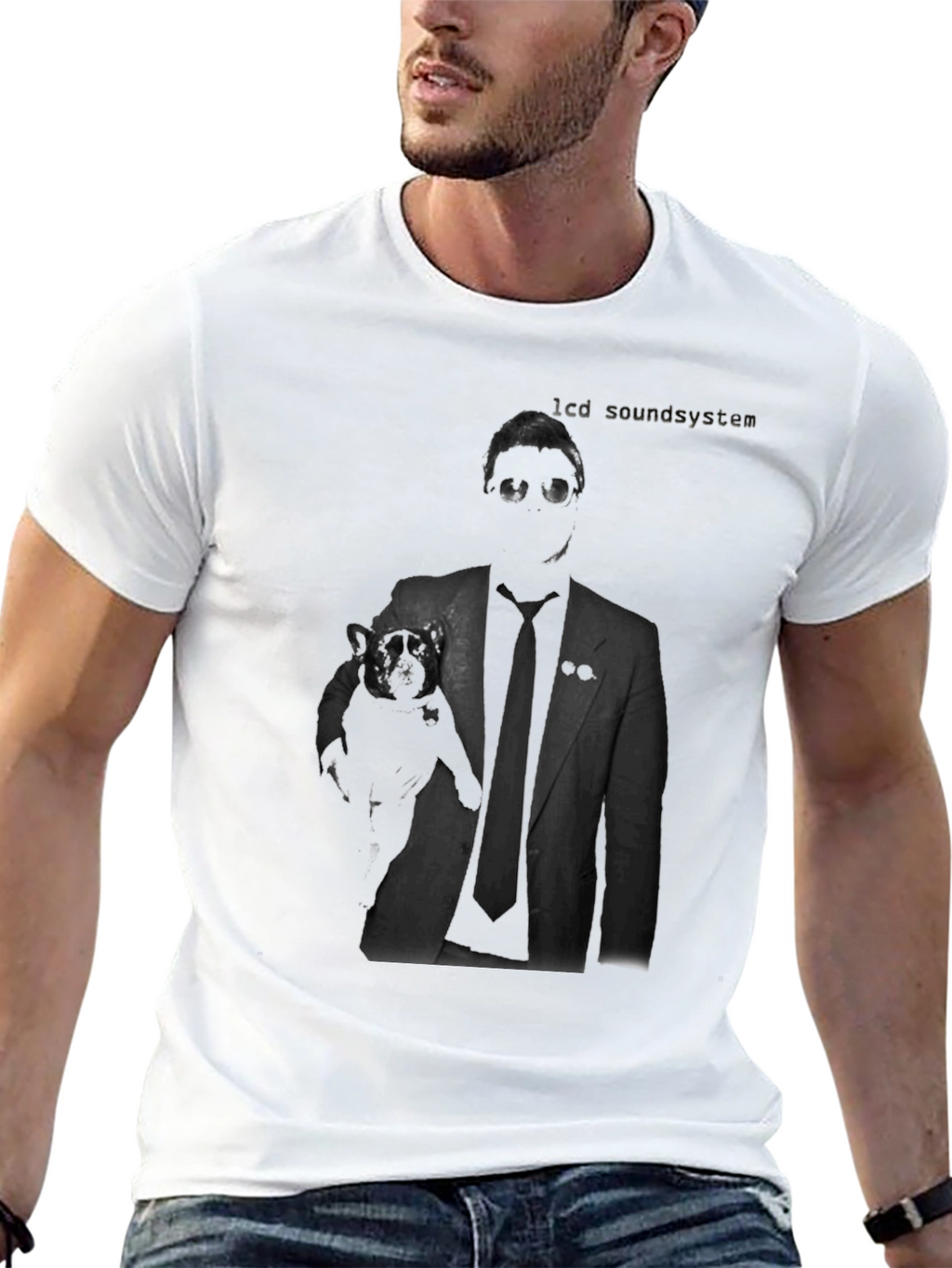 LCD Soundsystem Dog Graphic T-Shirt – Indie Music Style Tee