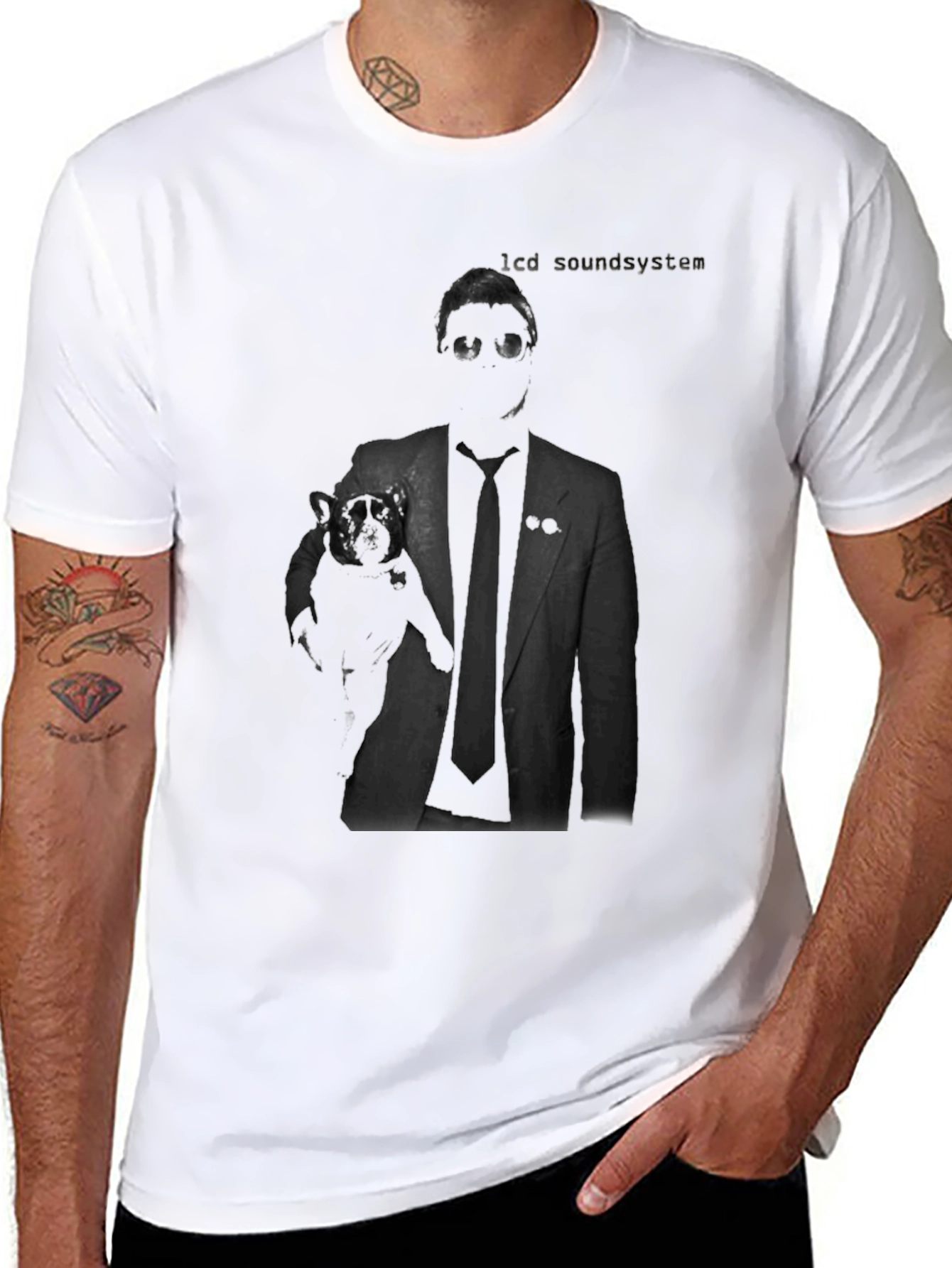 LCD Soundsystem Dog Graphic T-Shirt – Indie Music Style Tee