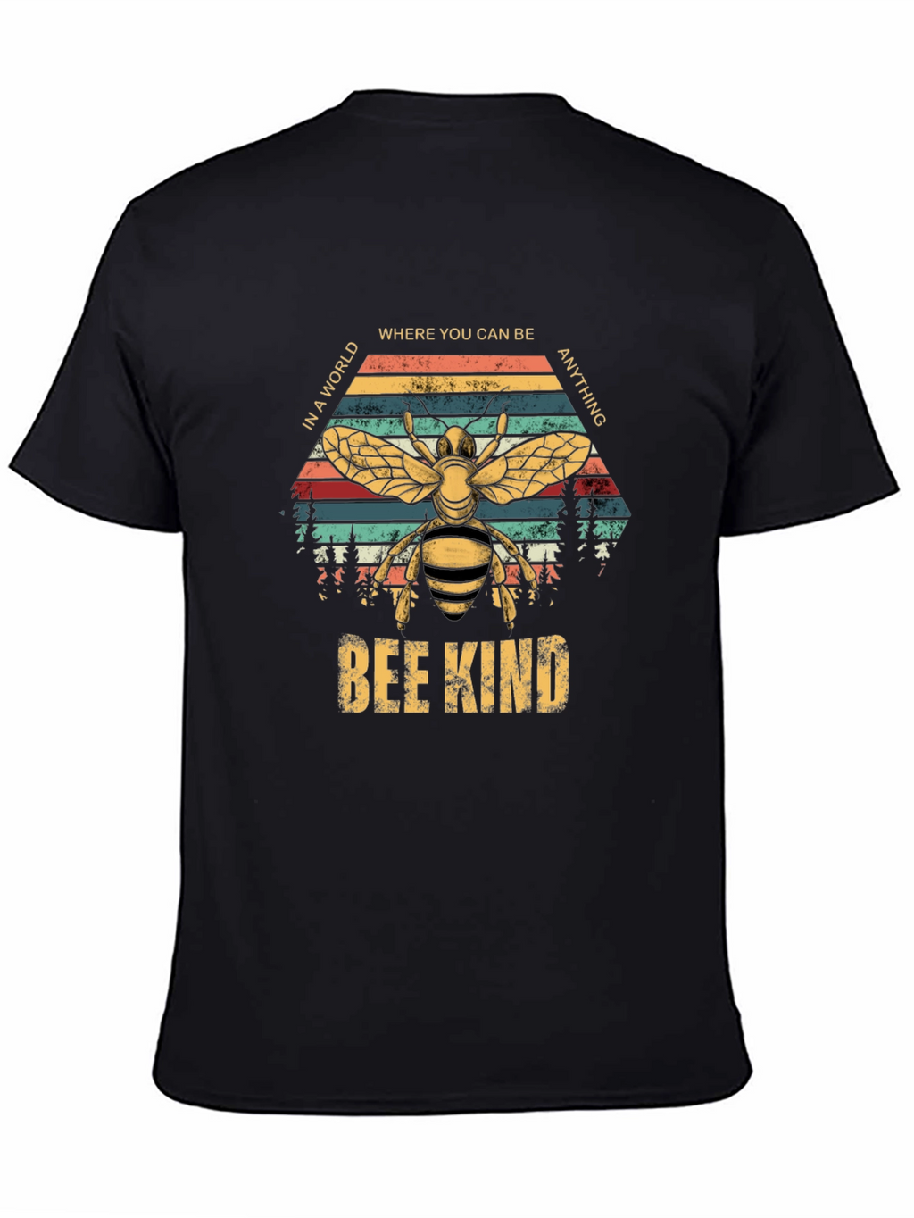 Bee Kind Graphic T-Shirt - Retro Style