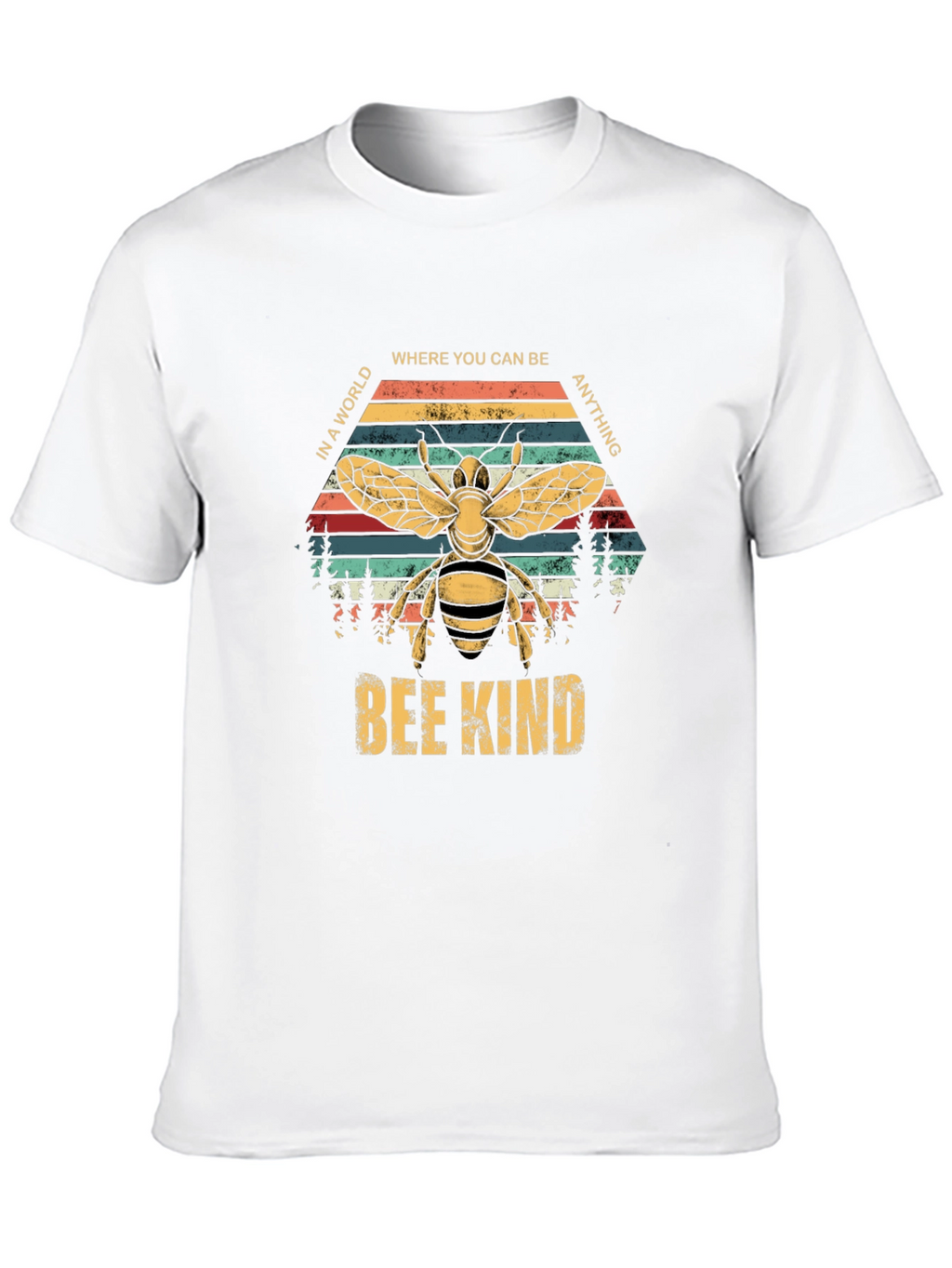 Bee Kind Graphic T-Shirt - Retro Style