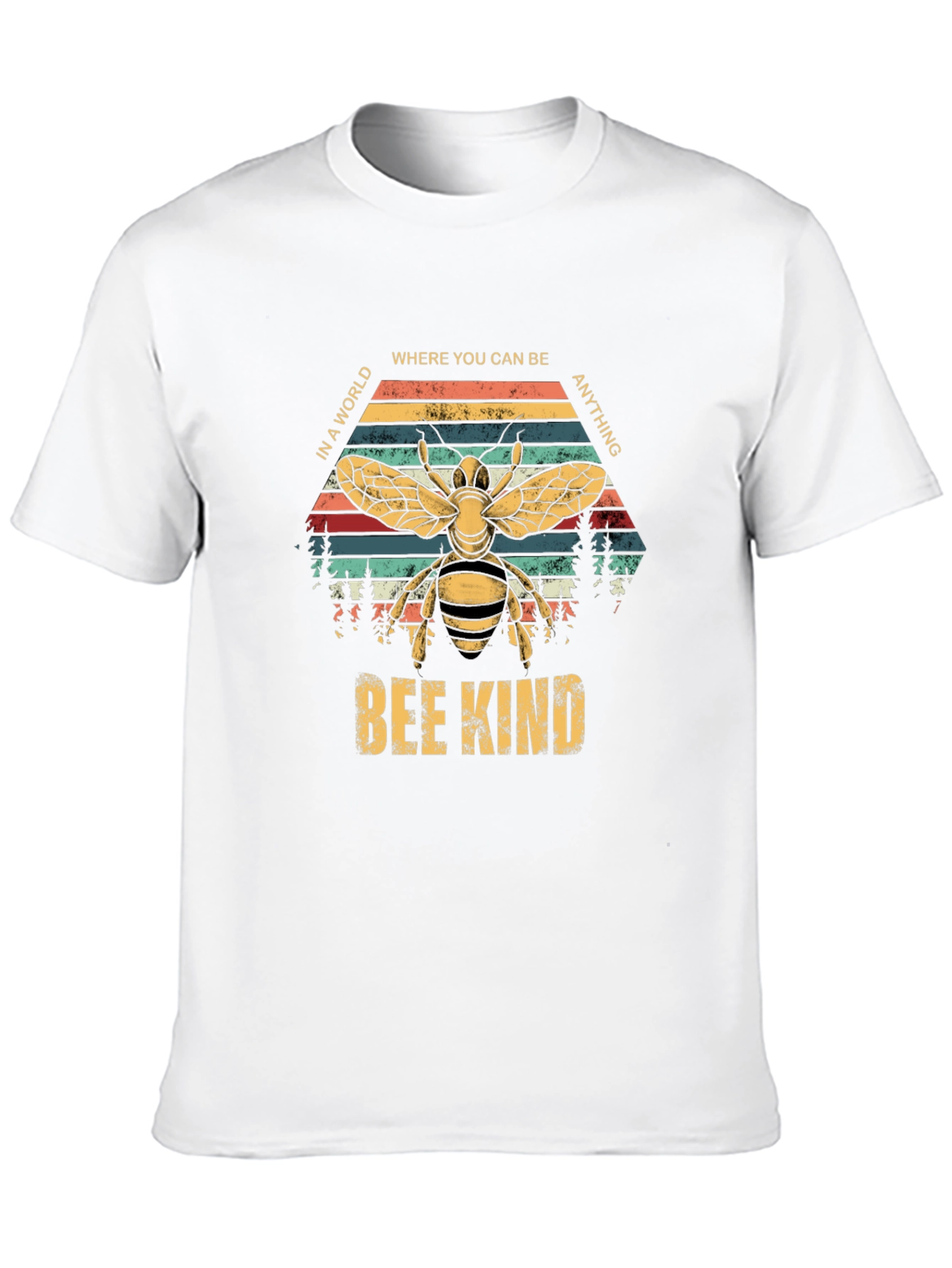 Bee Kind Graphic T-Shirt - Retro Style