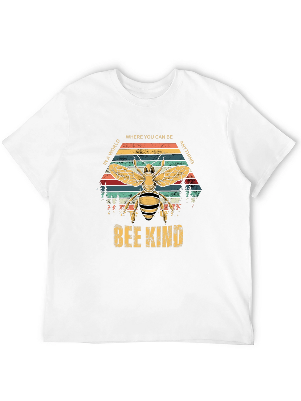 Bee Kind Graphic T-Shirt - Retro Style