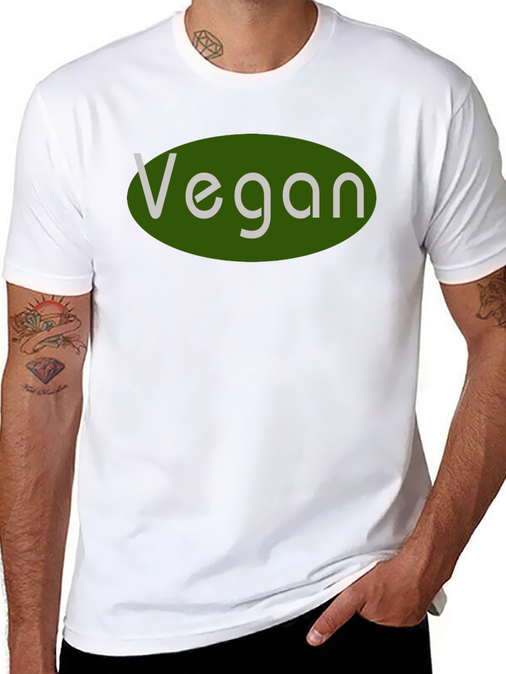 Vegan Statement T-Shirt - Black