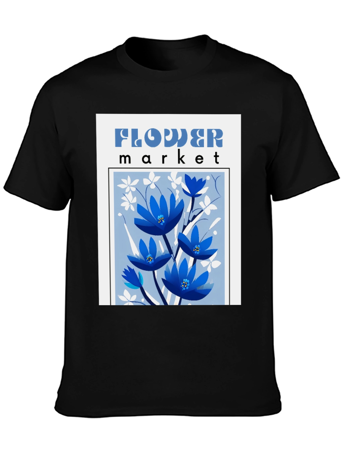 Floral Market Graphic Tee - Stylish Comfort