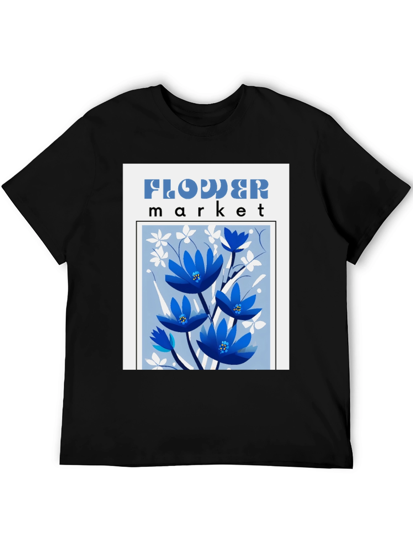 Floral Market Graphic Tee - Stylish Comfort