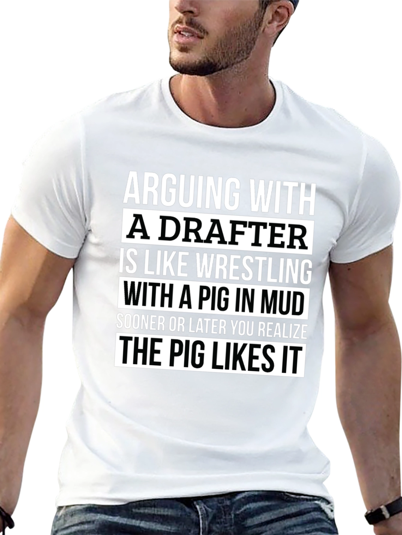 Arguing with a Drafter T-Shirt - Funny Graphic Tee