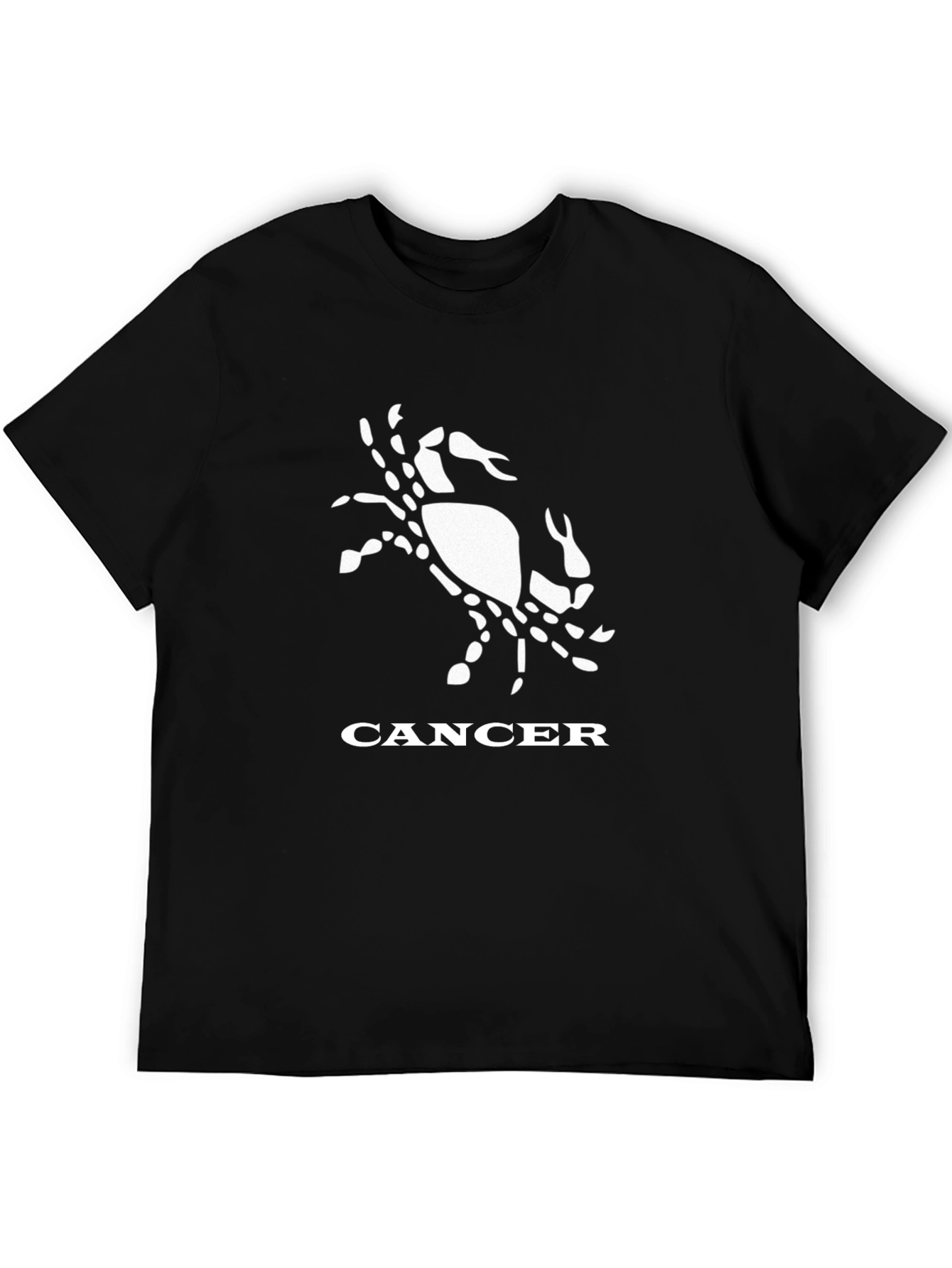 Cancer Zodiac Graphic Tee - Stylish Black T-Shirt