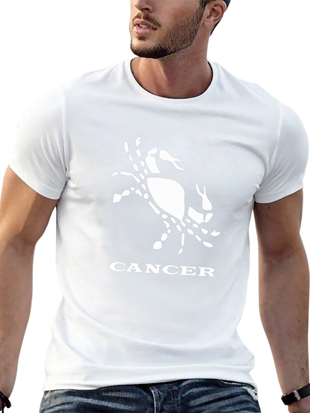 Cancer Zodiac Graphic Tee - Stylish Black T-Shirt