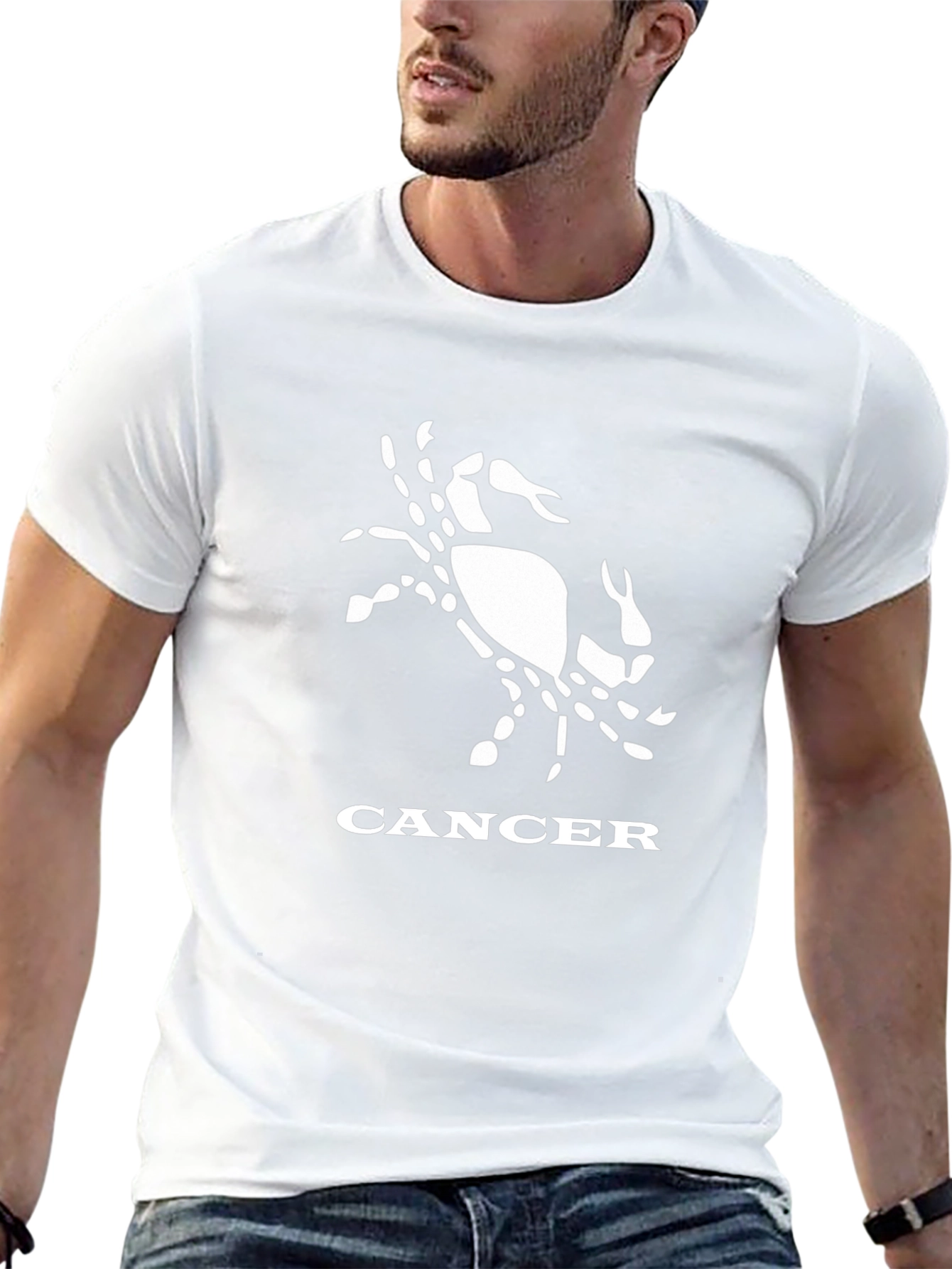 Cancer Zodiac Graphic Tee - Stylish Black T-Shirt