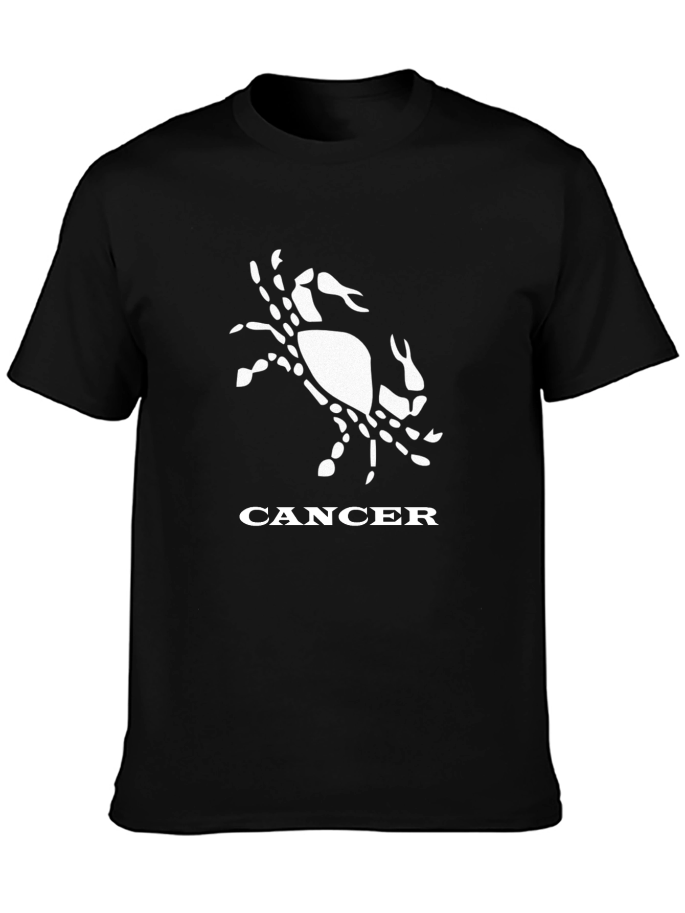 Cancer Zodiac Graphic Tee - Stylish Black T-Shirt