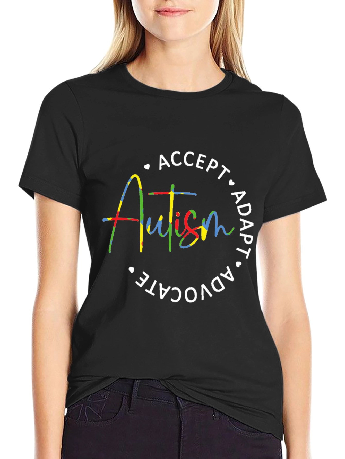 Autism Awareness Tee: Accept Adapt Advocate