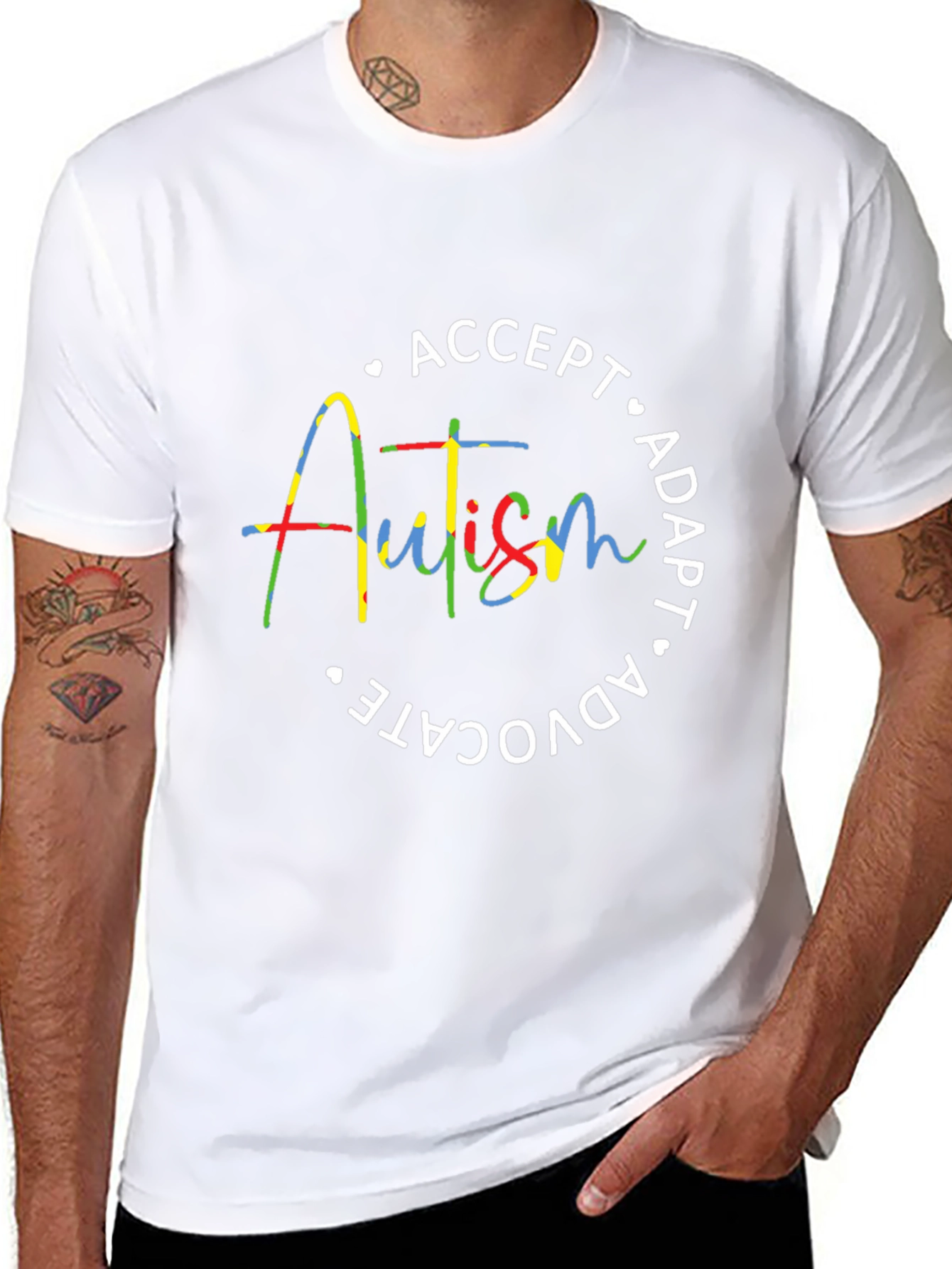 Autism Awareness Tee: Accept Adapt Advocate