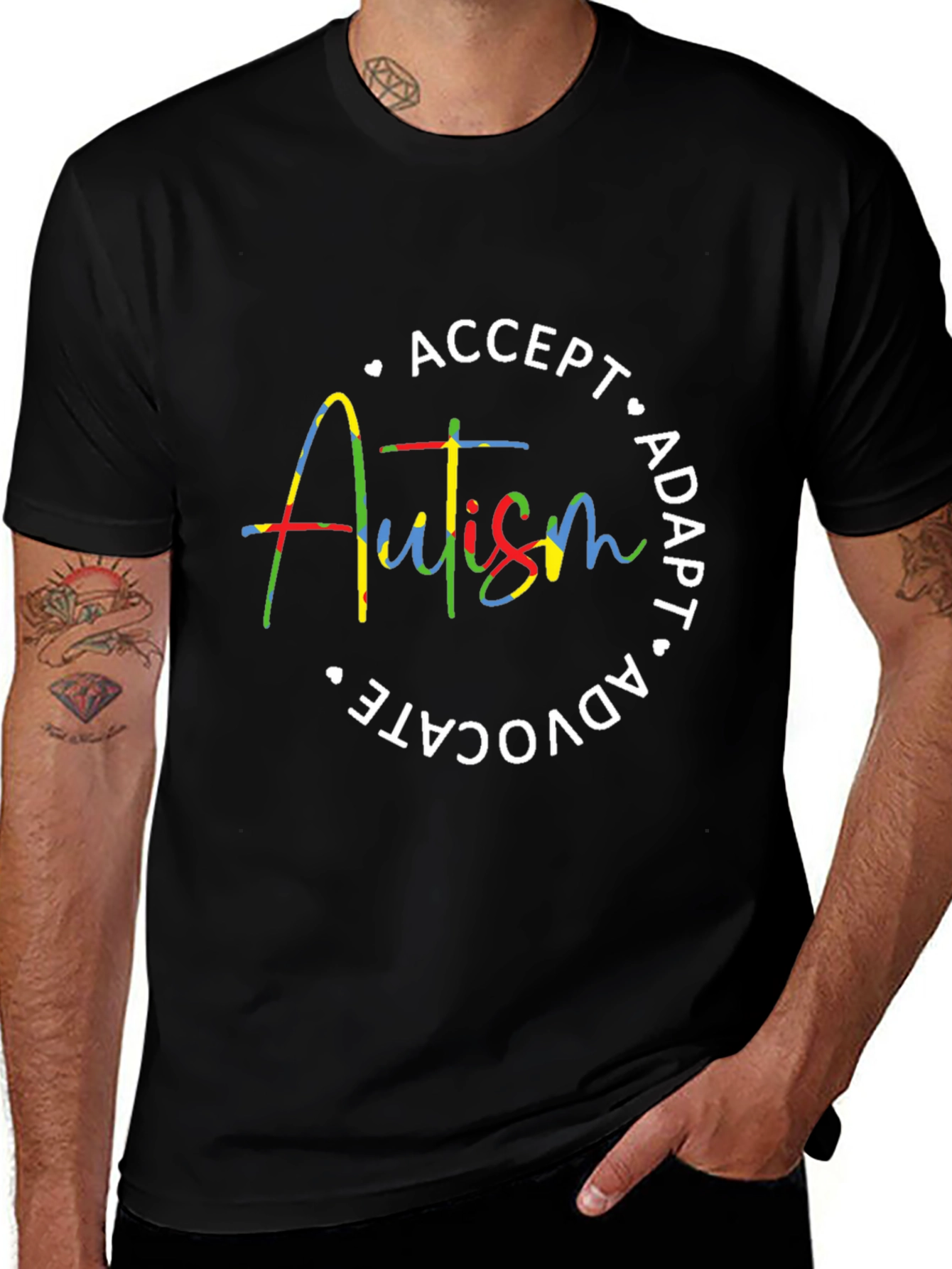 Autism Awareness Tee: Accept Adapt Advocate