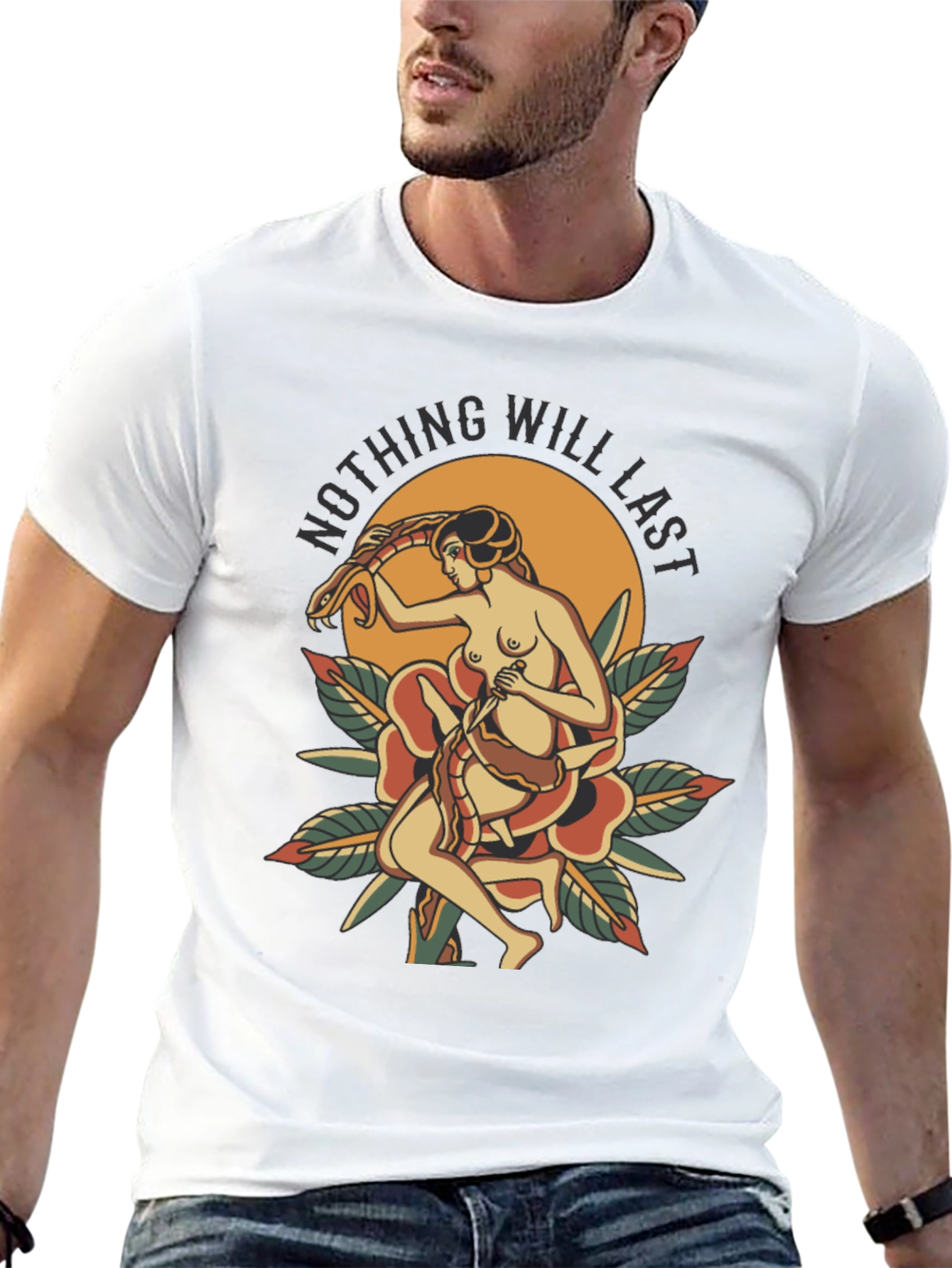 Nothing Will Last Graphic Tee - Black