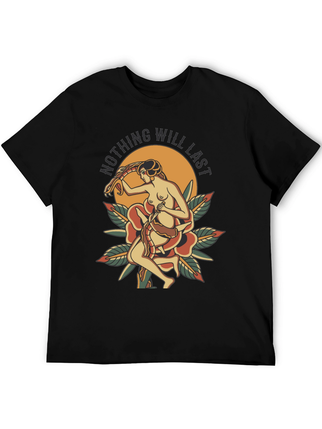 Nothing Will Last Graphic Tee - Black