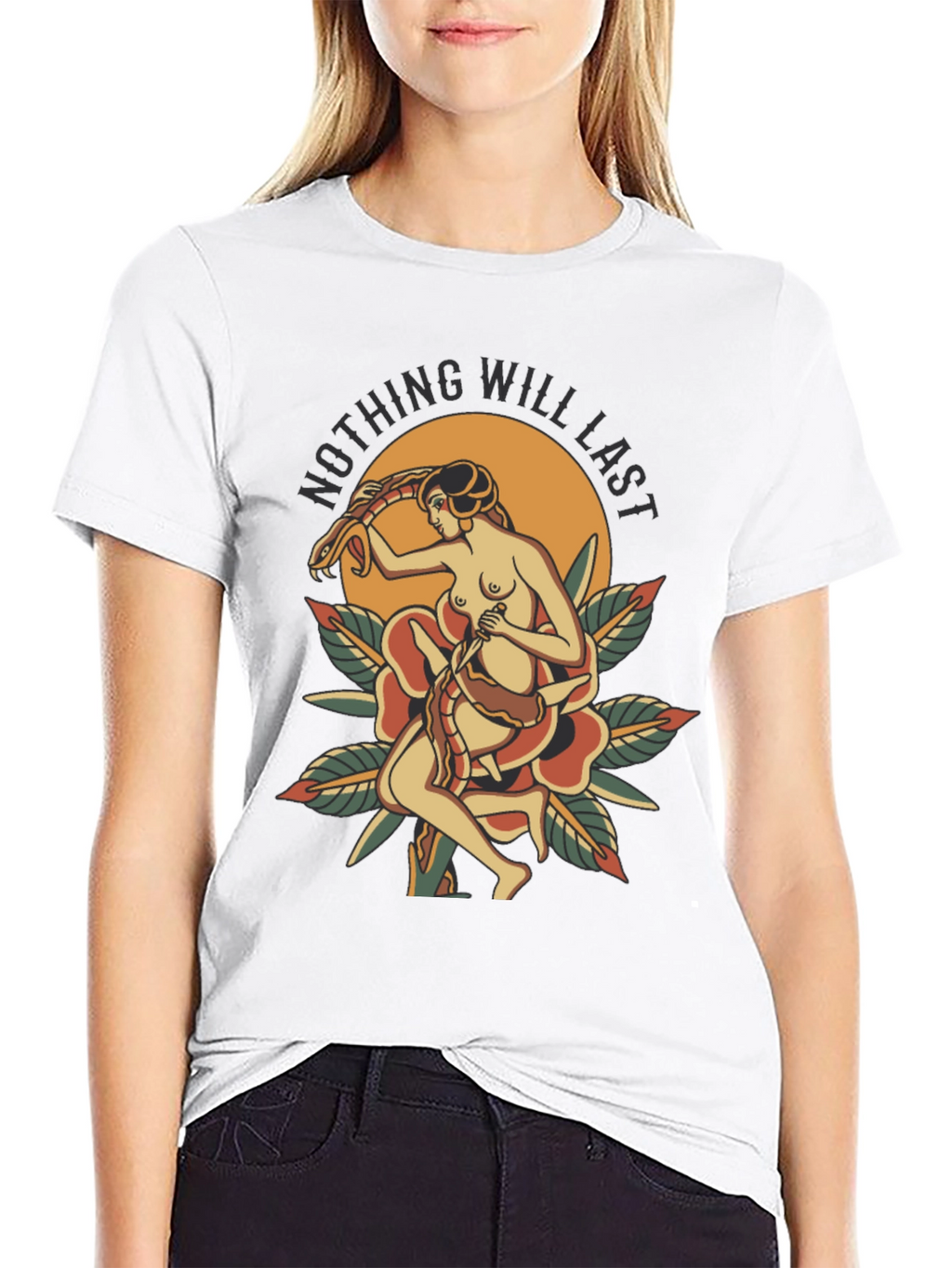 Nothing Will Last Graphic Tee - Black