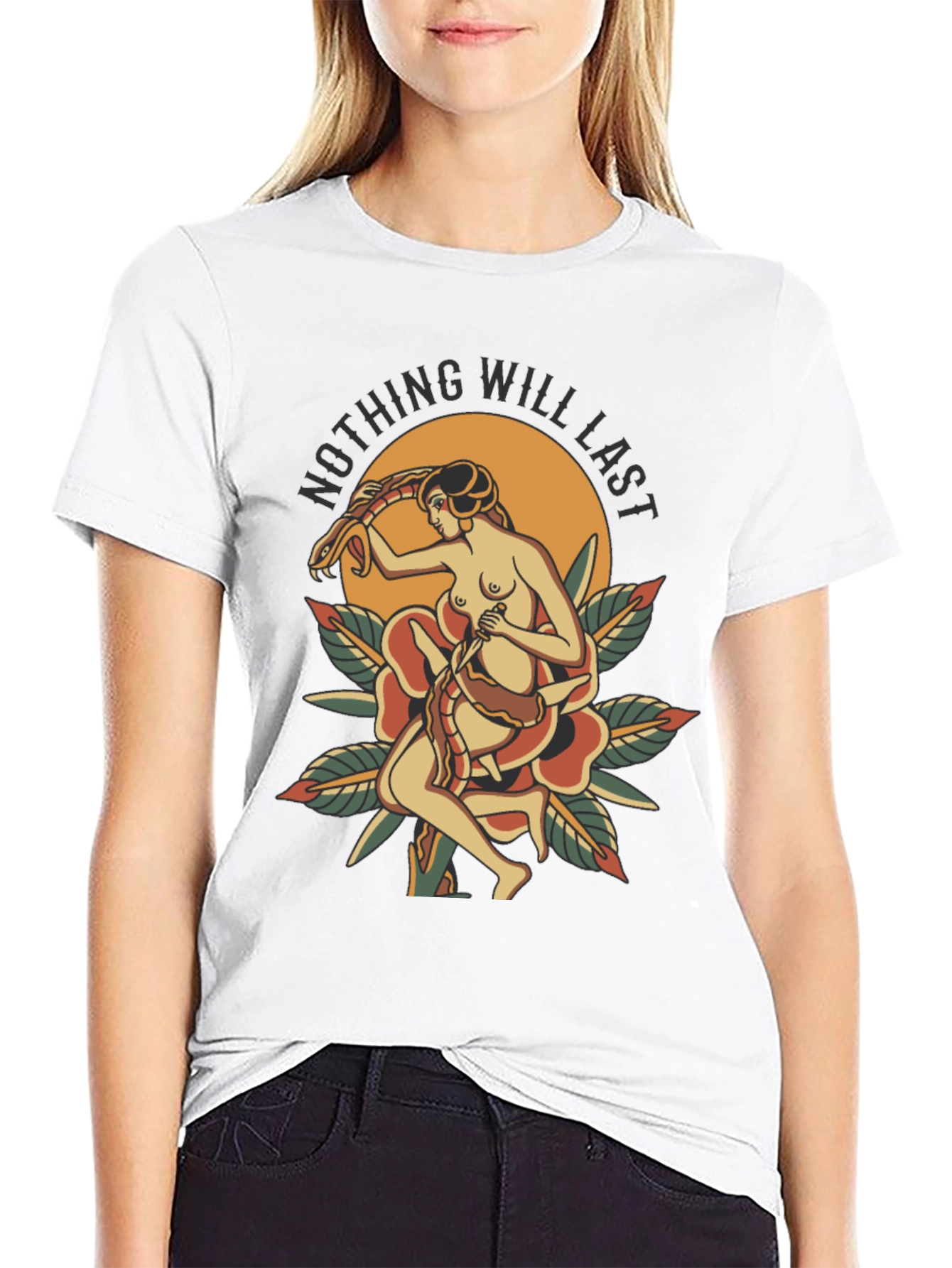Nothing Will Last Graphic Tee - Black
