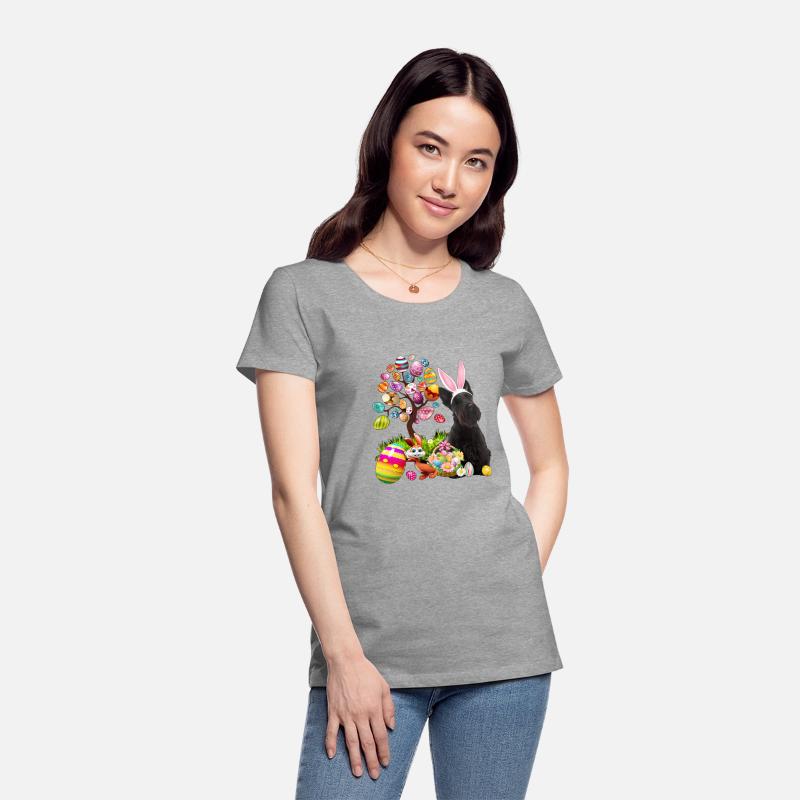 Easter Bunny Scottish Terrier Dog Ear Tree Egg