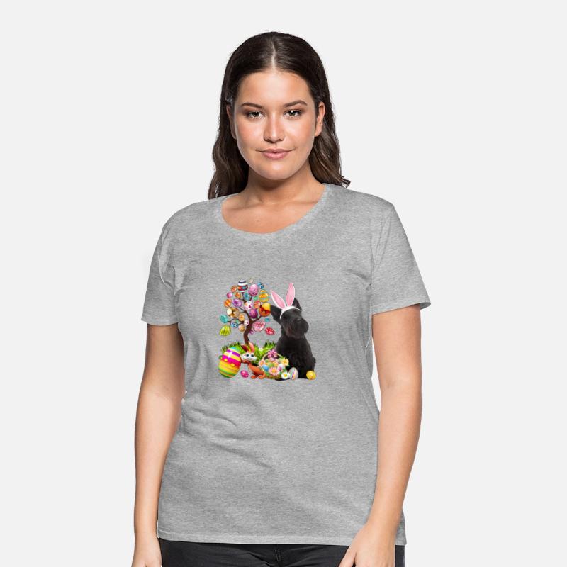 Easter Bunny Scottish Terrier Dog Ear Tree Egg