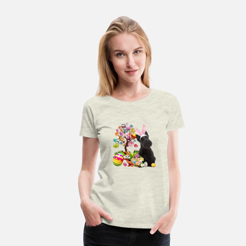 Easter Bunny Scottish Terrier Dog Ear Tree Egg