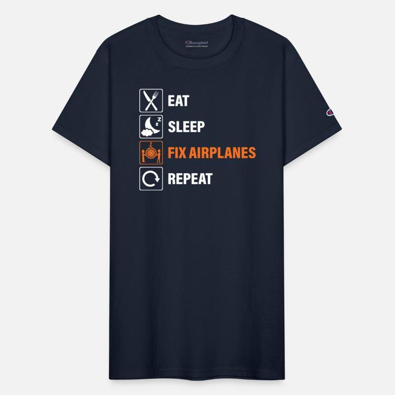 Eat Sleep Fix Airplanes Repeat Aircraft Mechanic