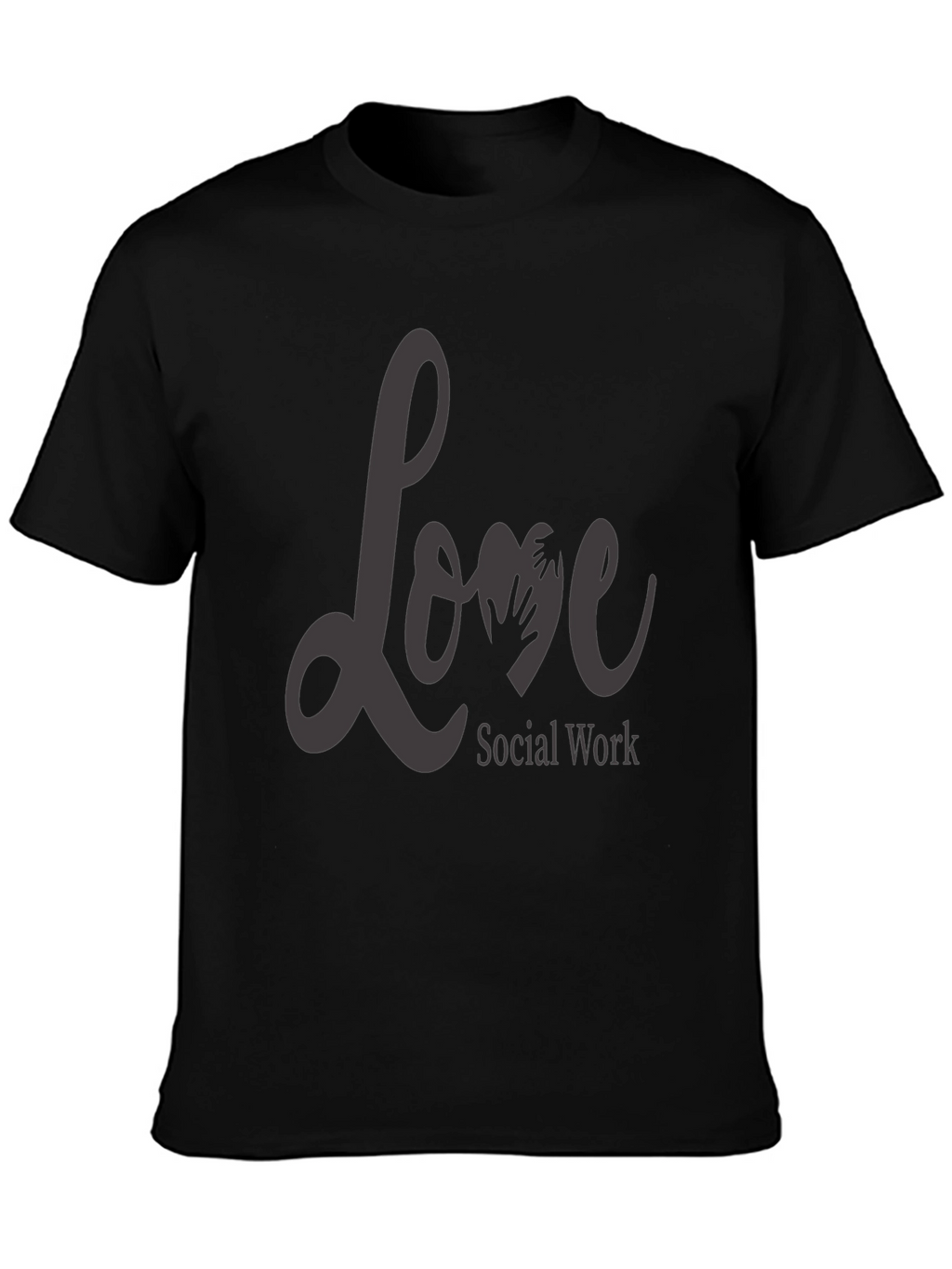 Love Social Work T-Shirt - Black