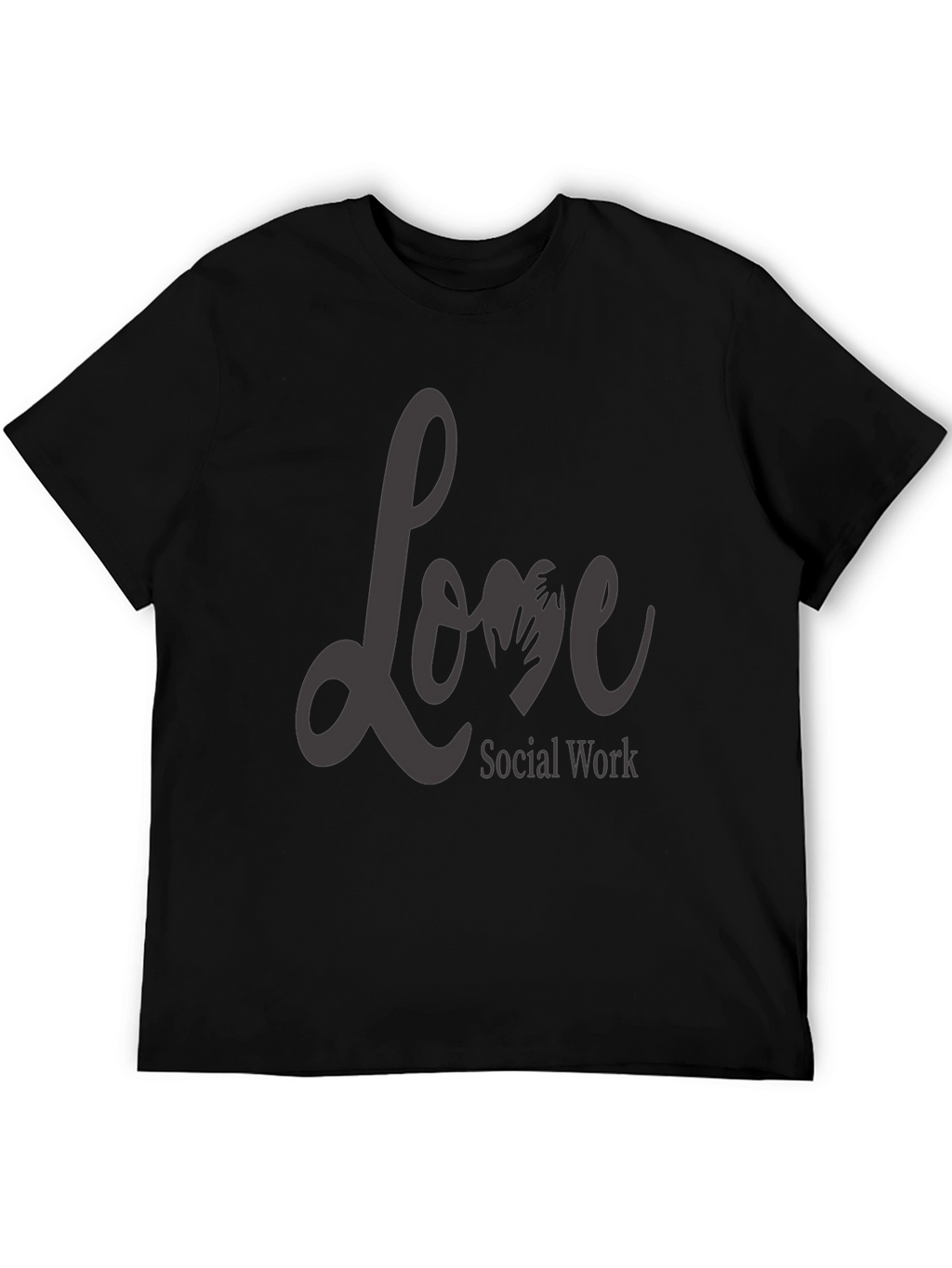 Love Social Work T-Shirt - Black