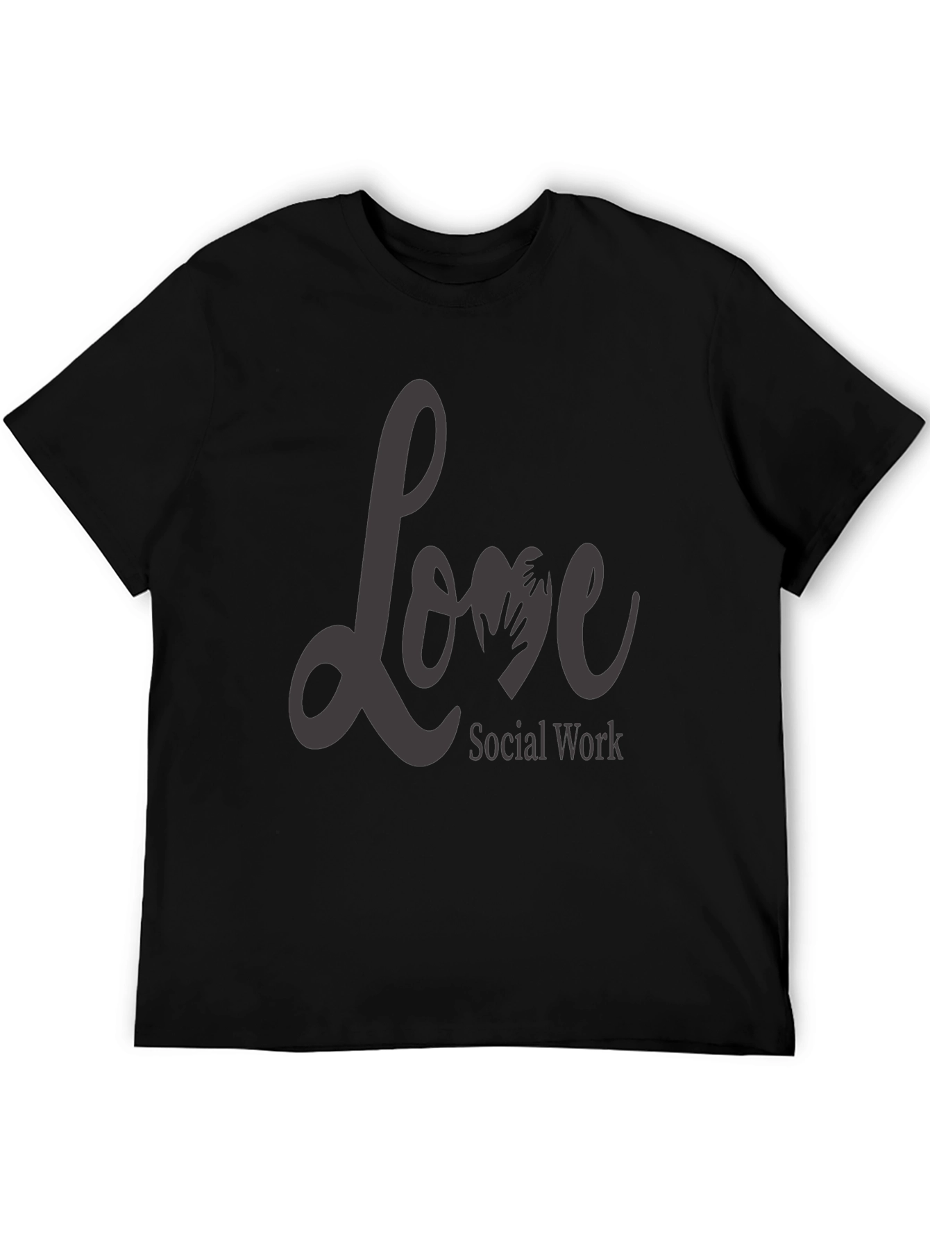 Love Social Work T-Shirt - Black