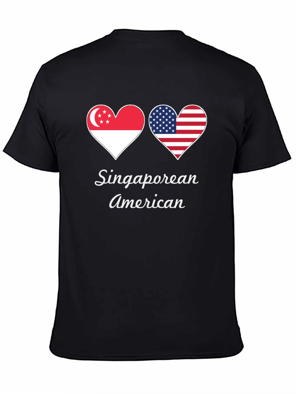Singaporean American Heart Flag T-Shirt