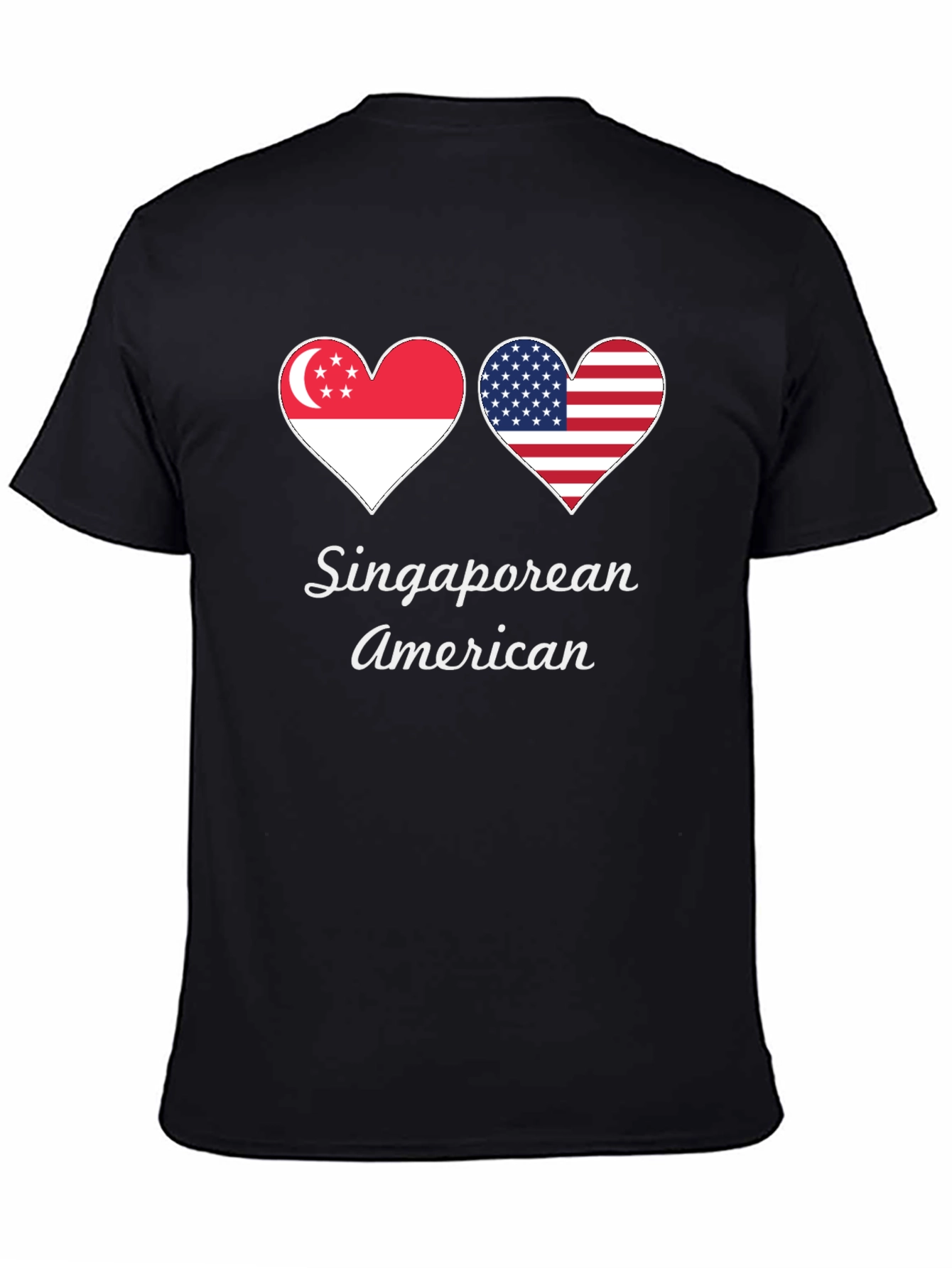 Singaporean American Heart Flag T-Shirt
