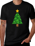 Geometric Christmas Tree T-Shirt