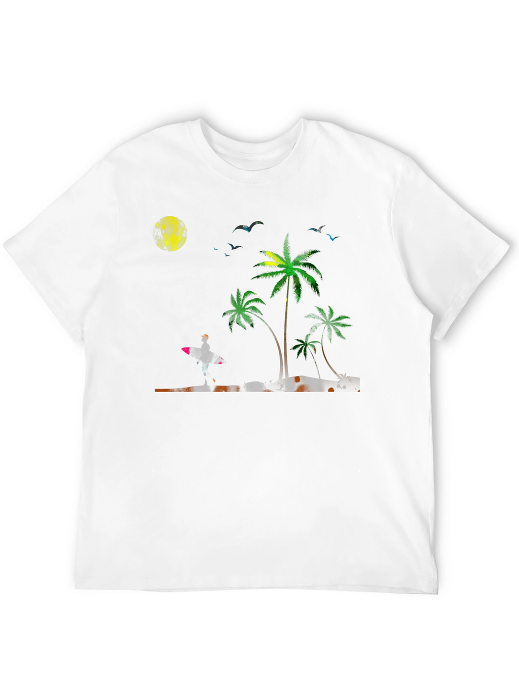 Tropical Beach Scene T-Shirt