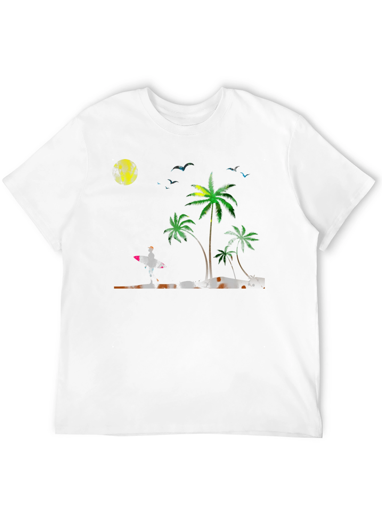 Tropical Beach Scene T-Shirt