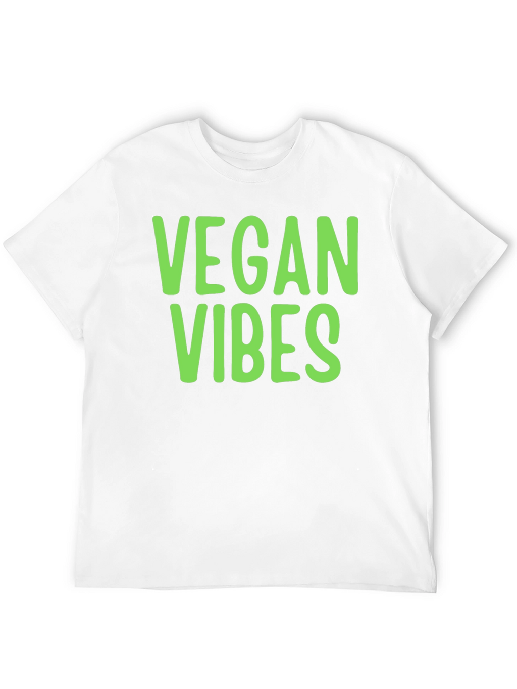 Vegan Vibes T-Shirt - Black Casual Style