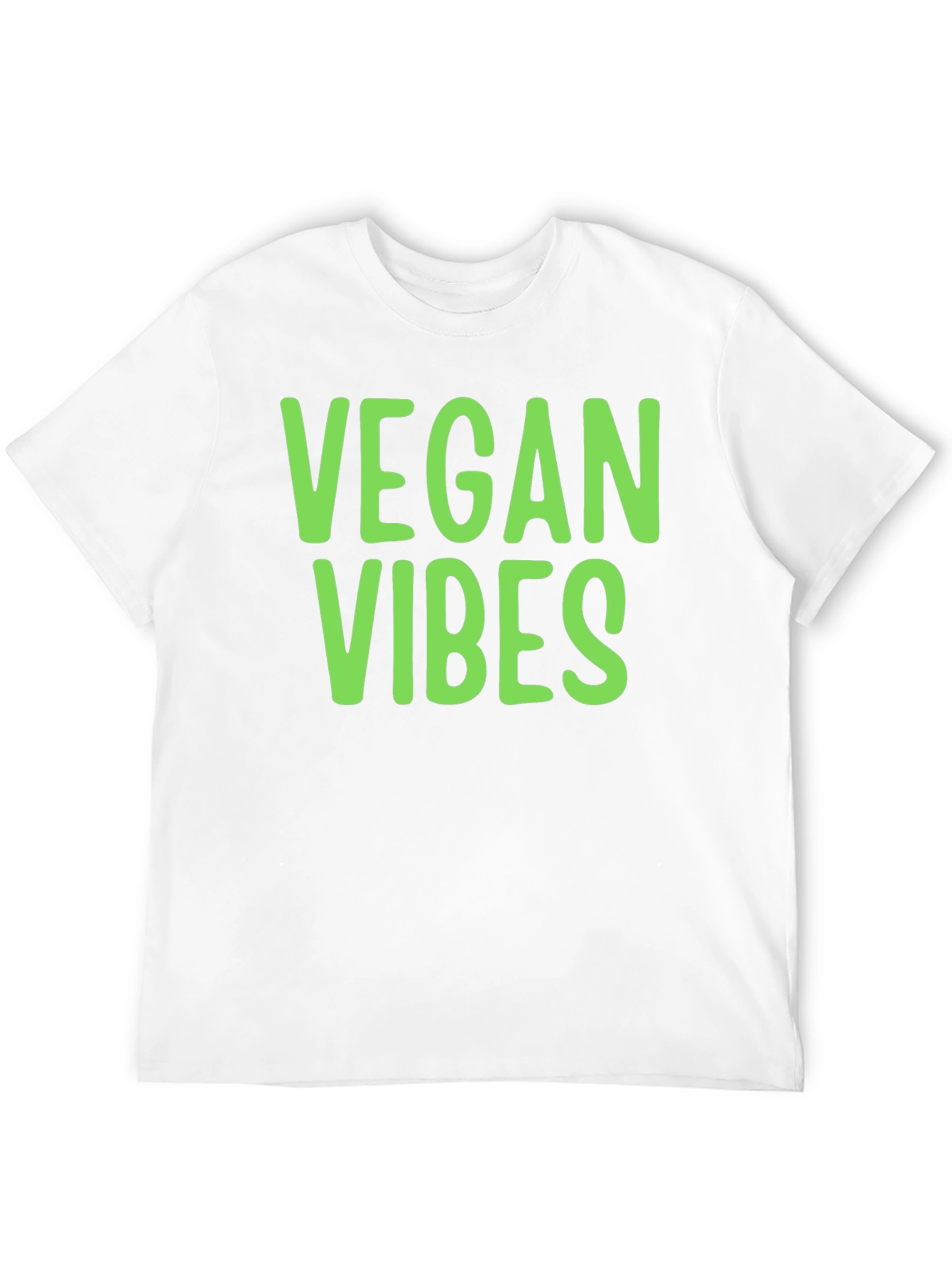 Vegan Vibes T-Shirt - Black Casual Style