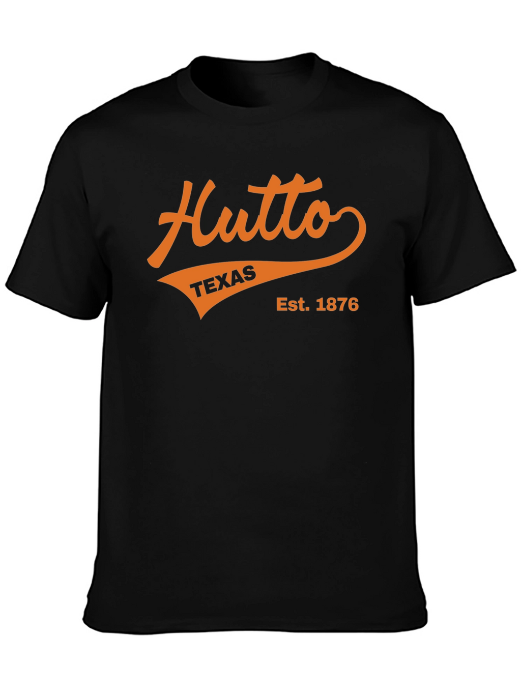 Hutto Texas Est. 1876 Black T-Shirt
