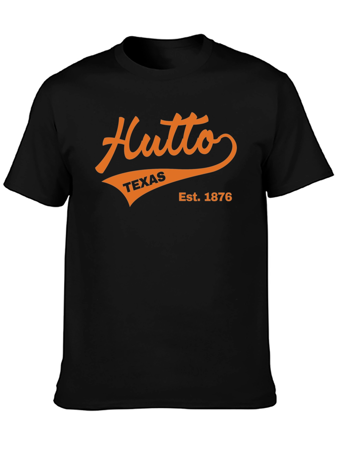 Hutto Texas Est. 1876 Black T-Shirt