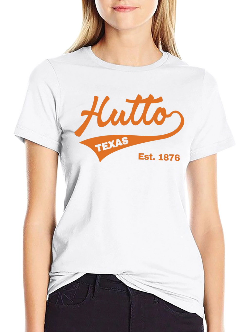 Hutto Texas Est. 1876 Black T-Shirt