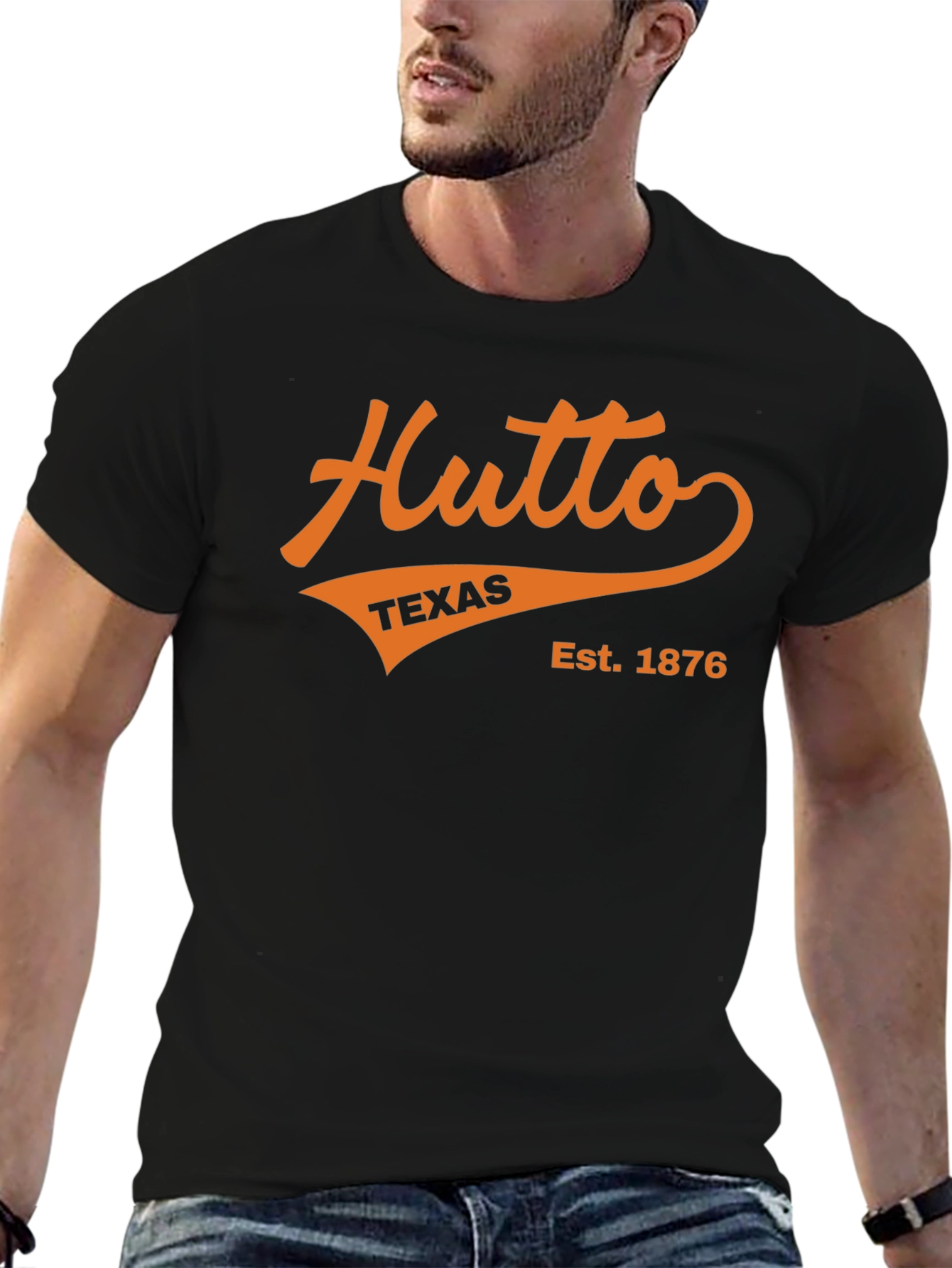 Hutto Texas Est. 1876 Black T-Shirt
