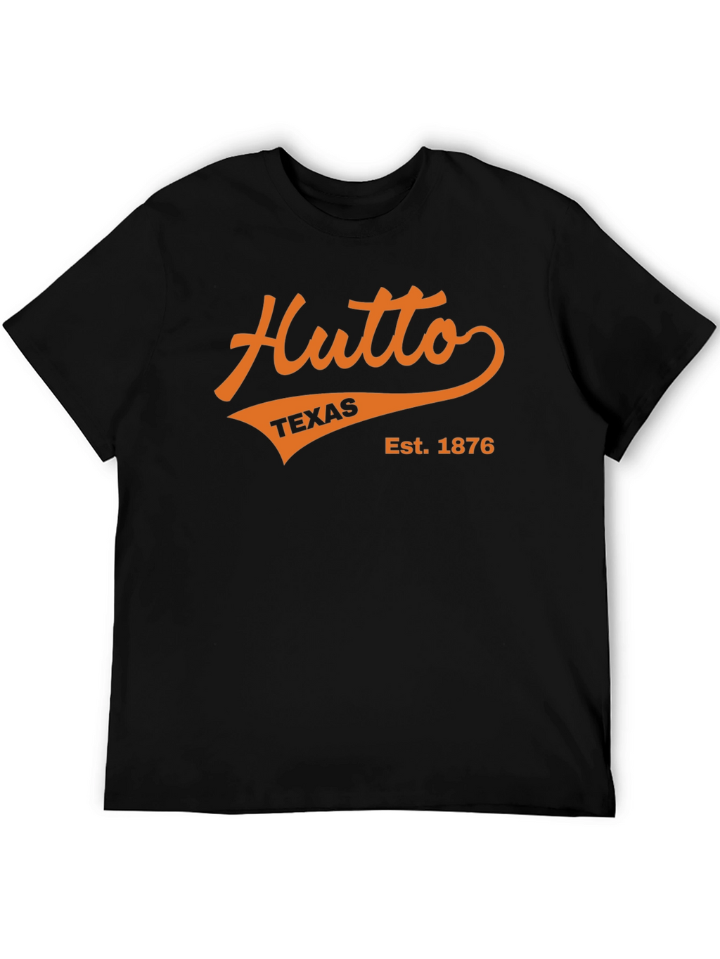 Hutto Texas Est. 1876 Black T-Shirt