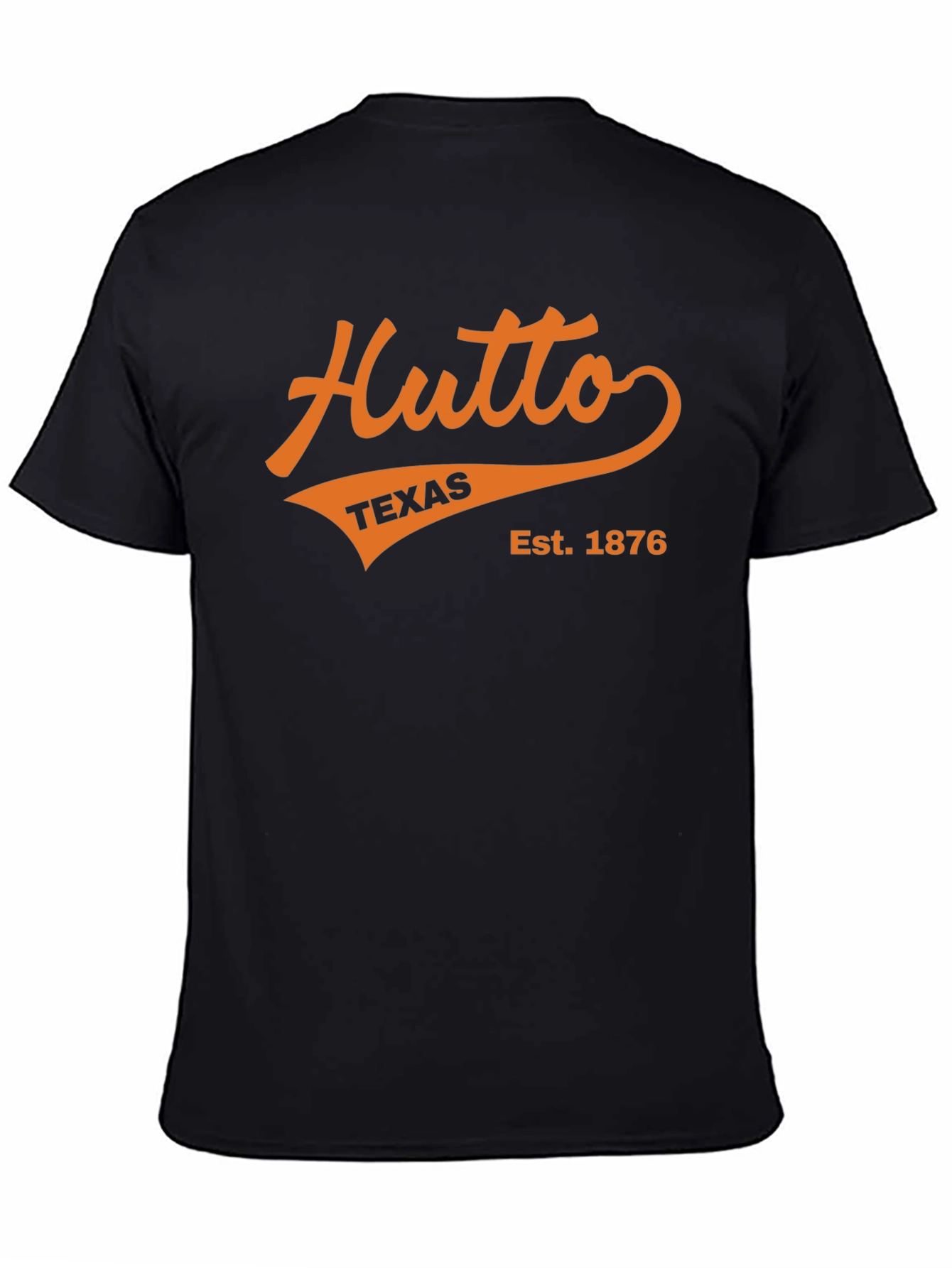 Hutto Texas Est. 1876 Black T-Shirt