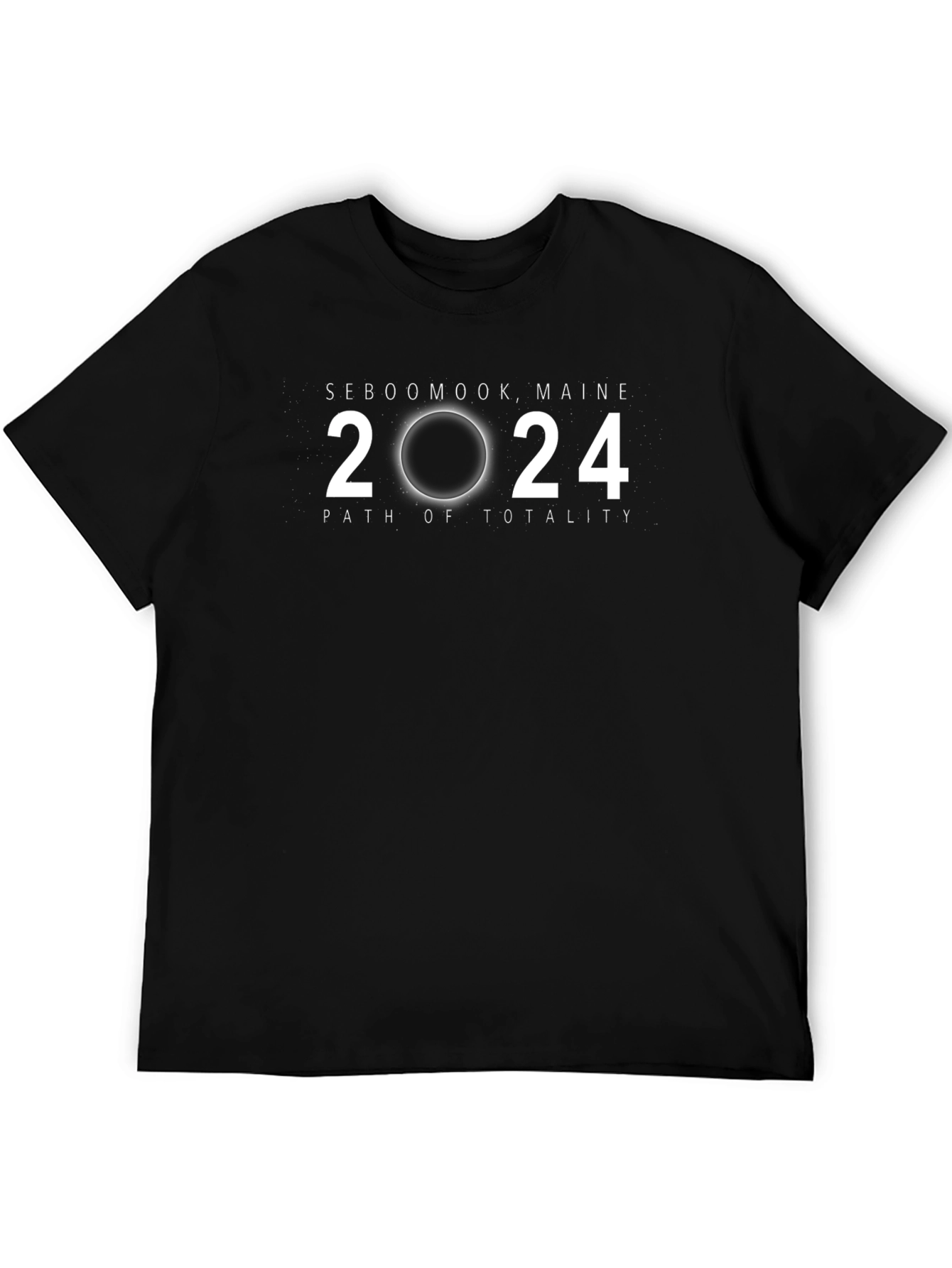 Seboomook Maine 2024 Path of Totality T-Shirt