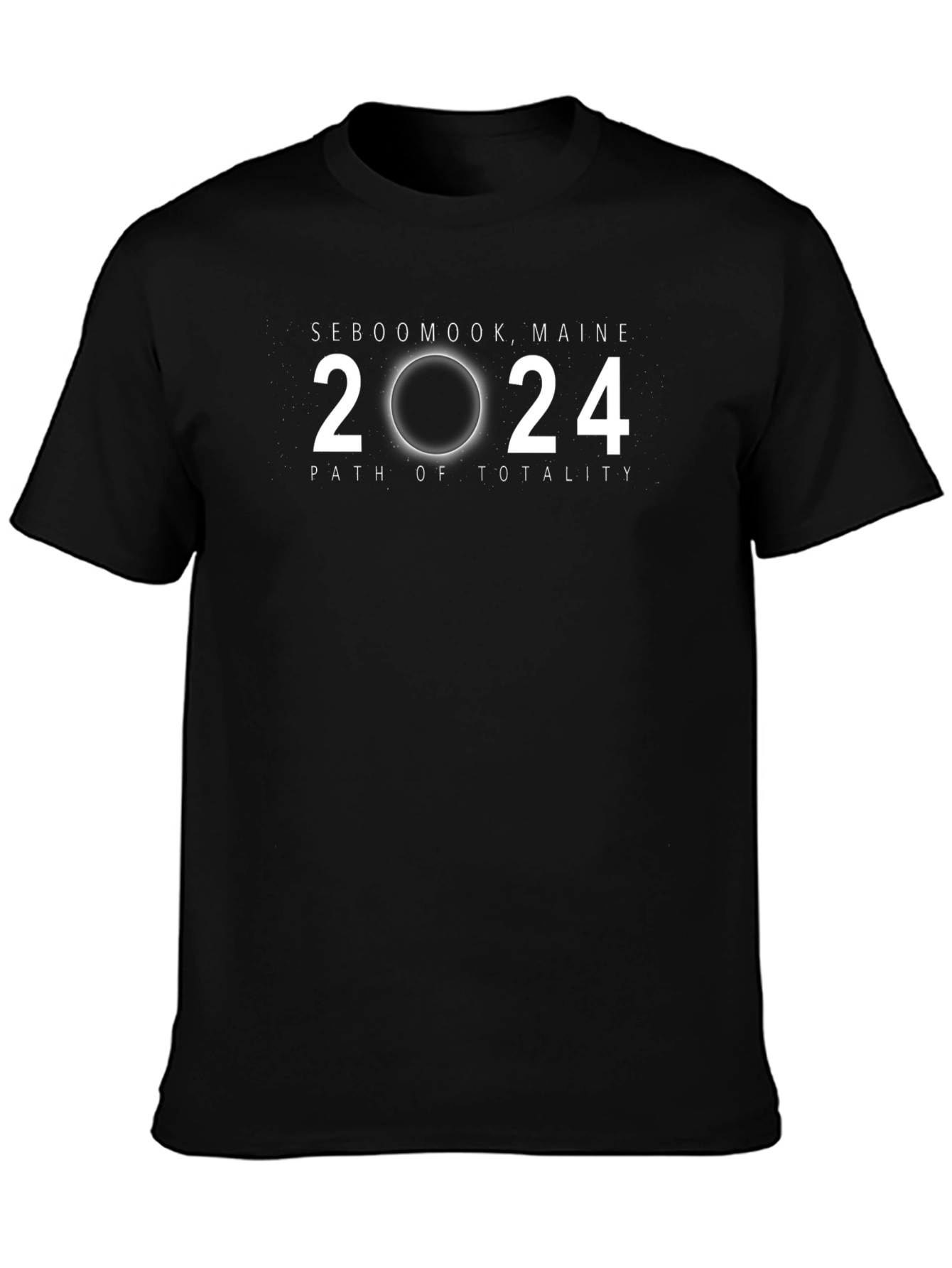 Seboomook Maine 2024 Path of Totality T-Shirt