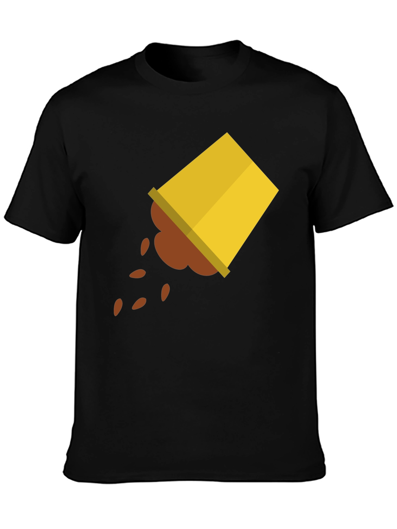 Spilled Coffee Graphic Tee - Unisex Black T-Shirt