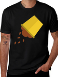 Spilled Coffee Graphic Tee - Unisex Black T-Shirt