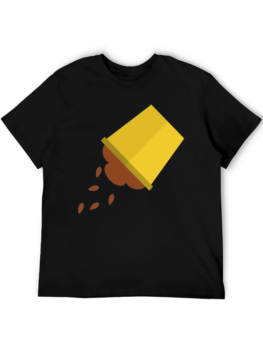 Spilled Coffee Graphic Tee - Unisex Black T-Shirt