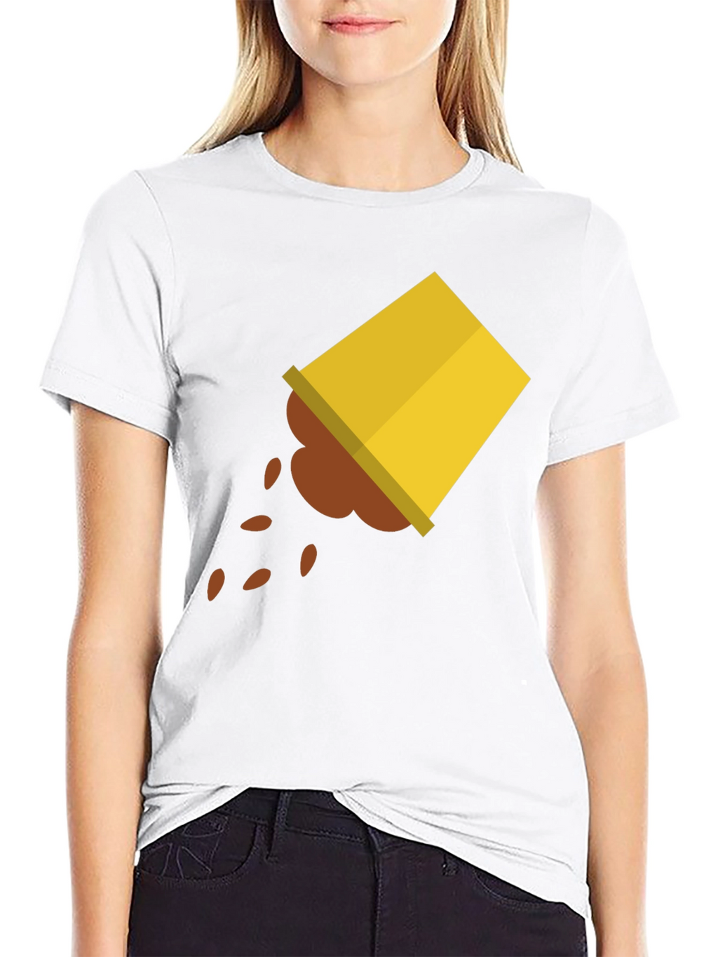 Spilled Coffee Graphic Tee - Unisex Black T-Shirt
