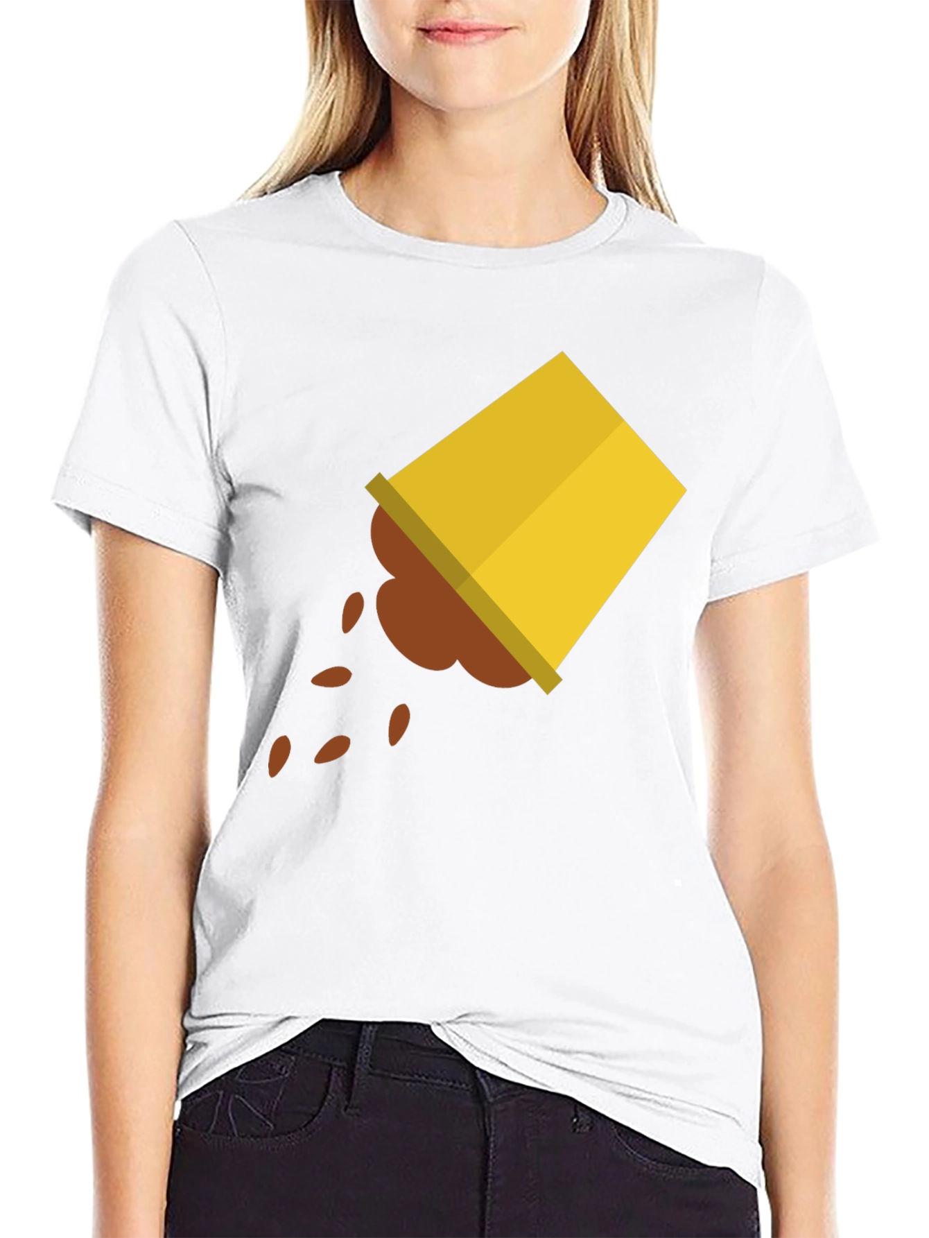 Spilled Coffee Graphic Tee - Unisex Black T-Shirt