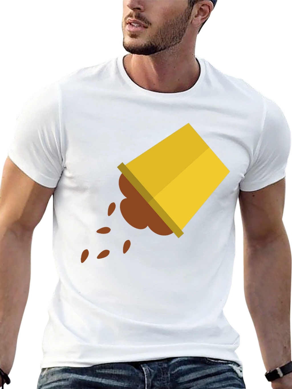 Spilled Coffee Graphic Tee - Unisex Black T-Shirt